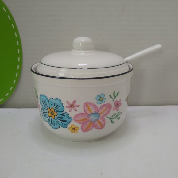 Ceramic Bacon Grease Container with Strainer,Grease Container for Kitchen 17oz - Picture 1 of 7